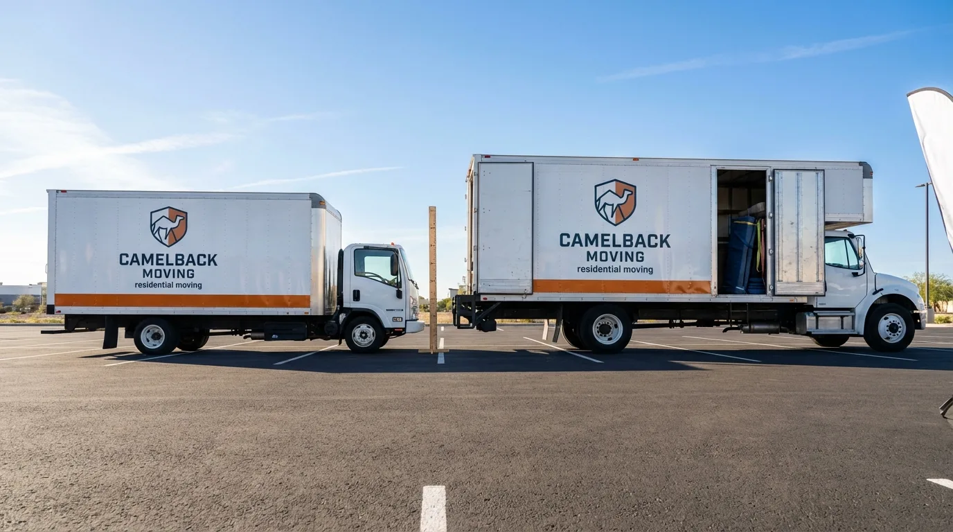 Moving truck size capacity guide in Sundance